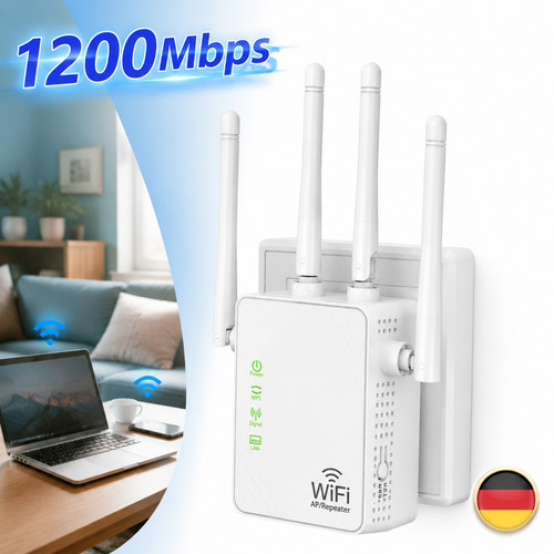 1200mbit wlan repeater - 1200mbit/s,